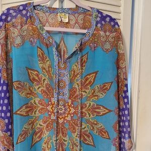 Fig and Flower caftan‎ style blouse